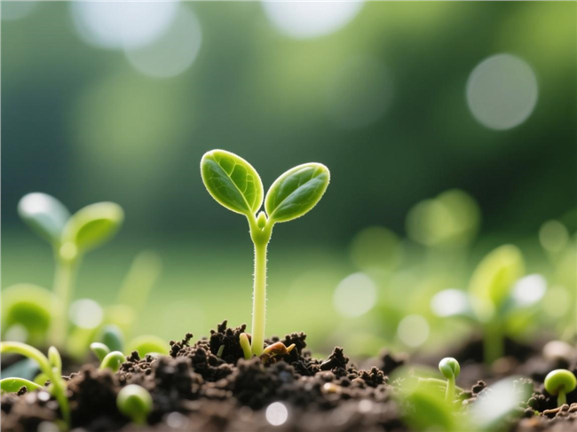 破土而出的小嫩芽图片