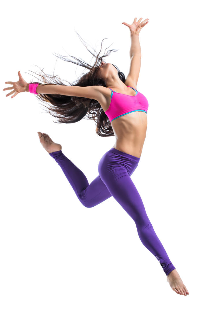 欧美跳舞的健美美女图片