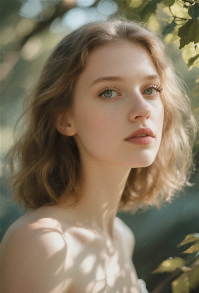 性感香肩锁骨俄罗斯美女图片