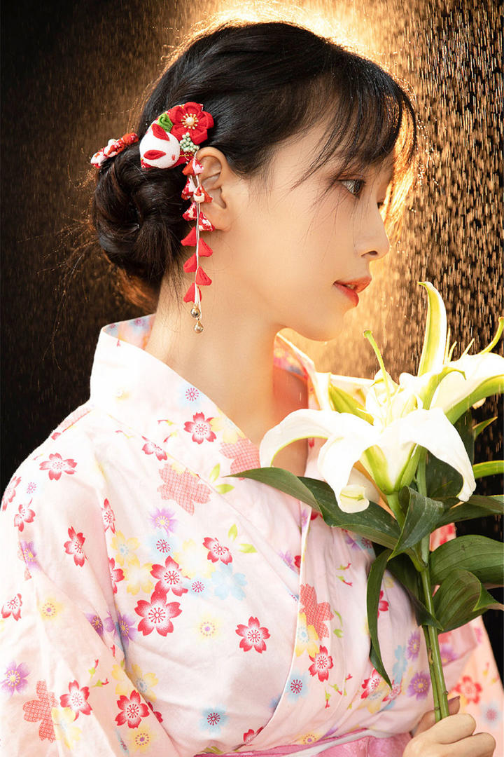 超清极品颜值日本古装美女侧脸写真图片