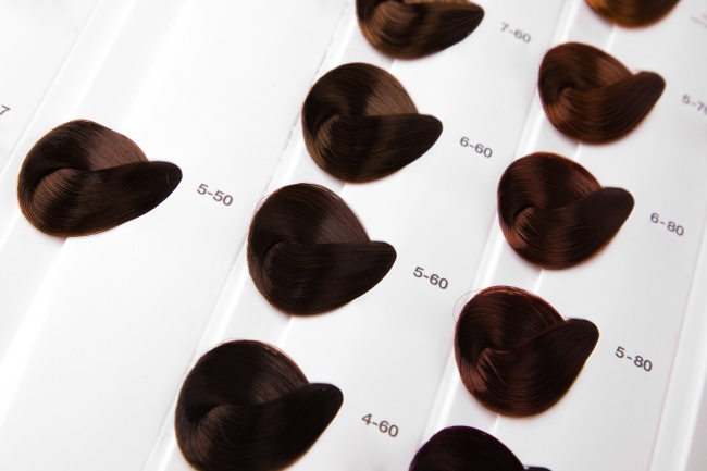 染发色板高清图片