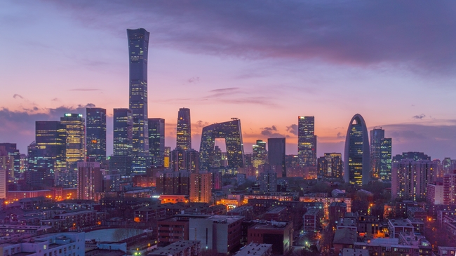 中国北京城市夜景图片