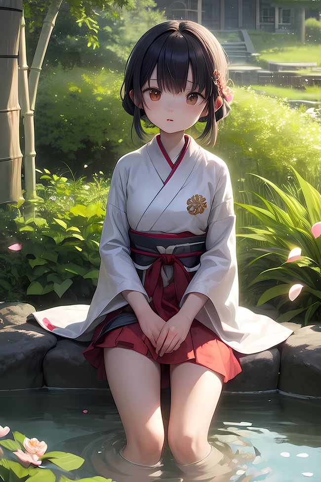 日本户外动漫美女插画设计图片