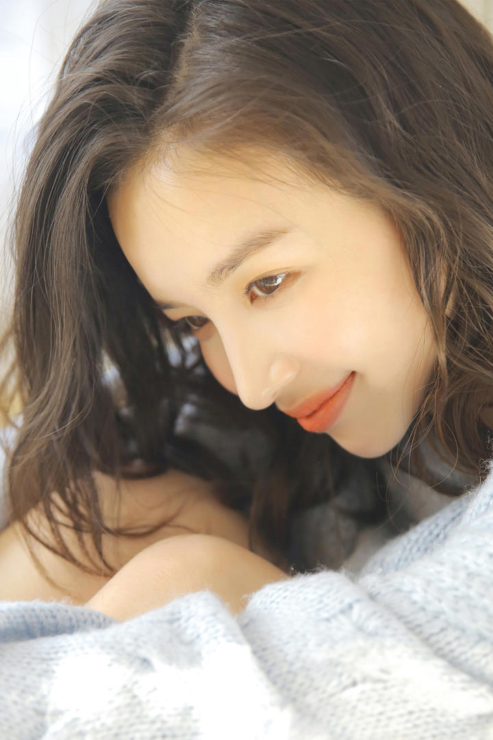 超清清纯性感美女特写