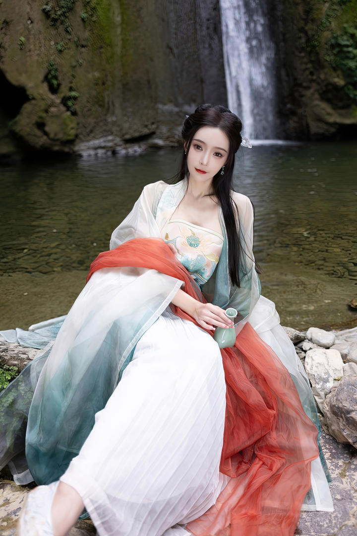 古装美女模特王馨瑶人体艺术摄影图片