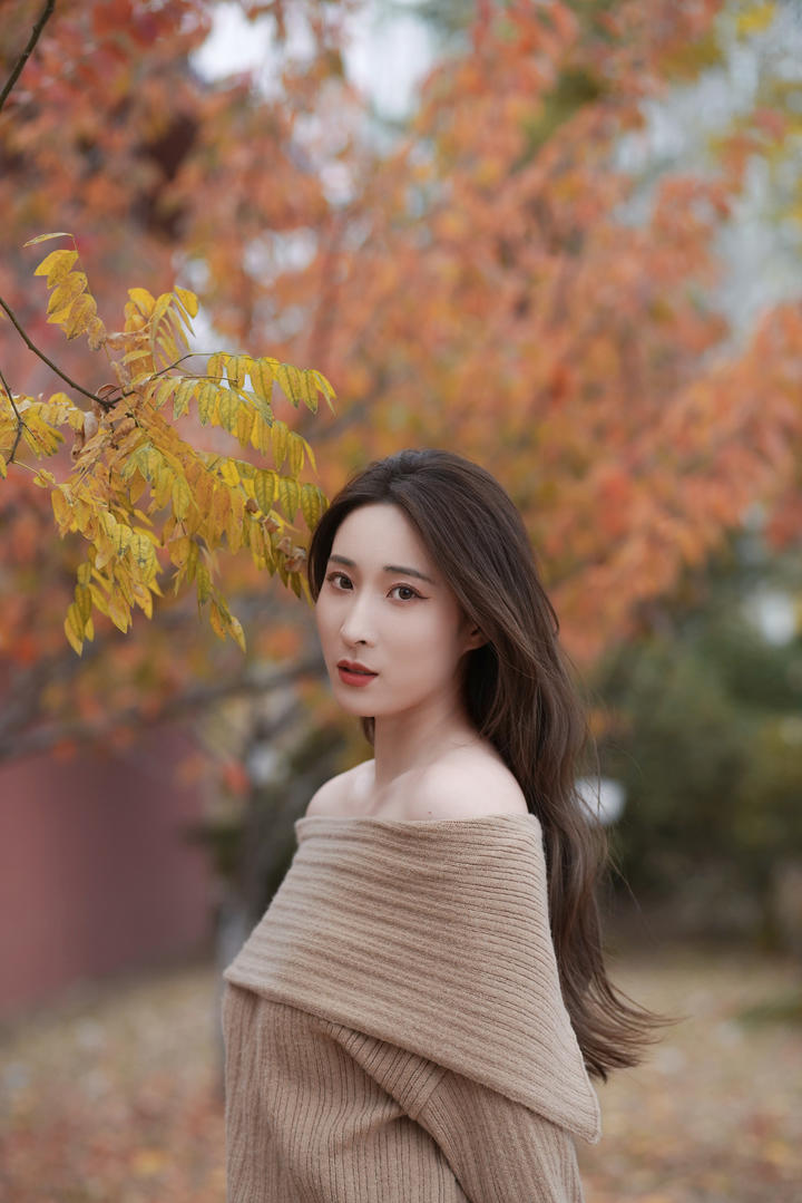 长发披肩的大美女高清人体艺术摄影写真图片