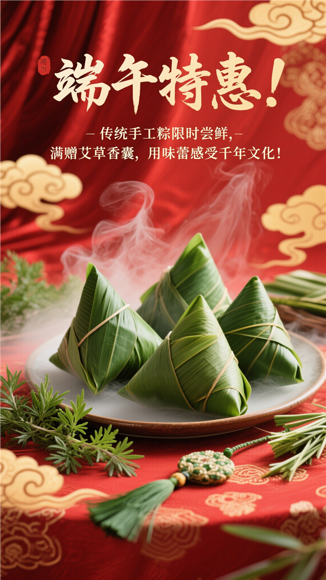 端午节粽子促销海报设计图片