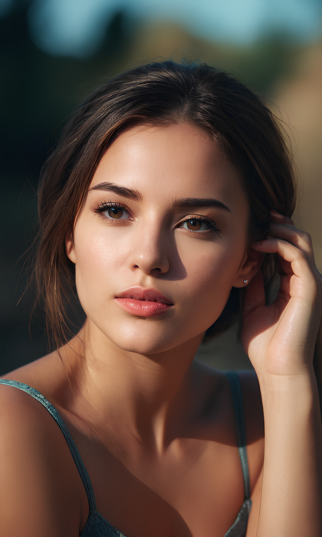 素颜清纯性感美女女神图片