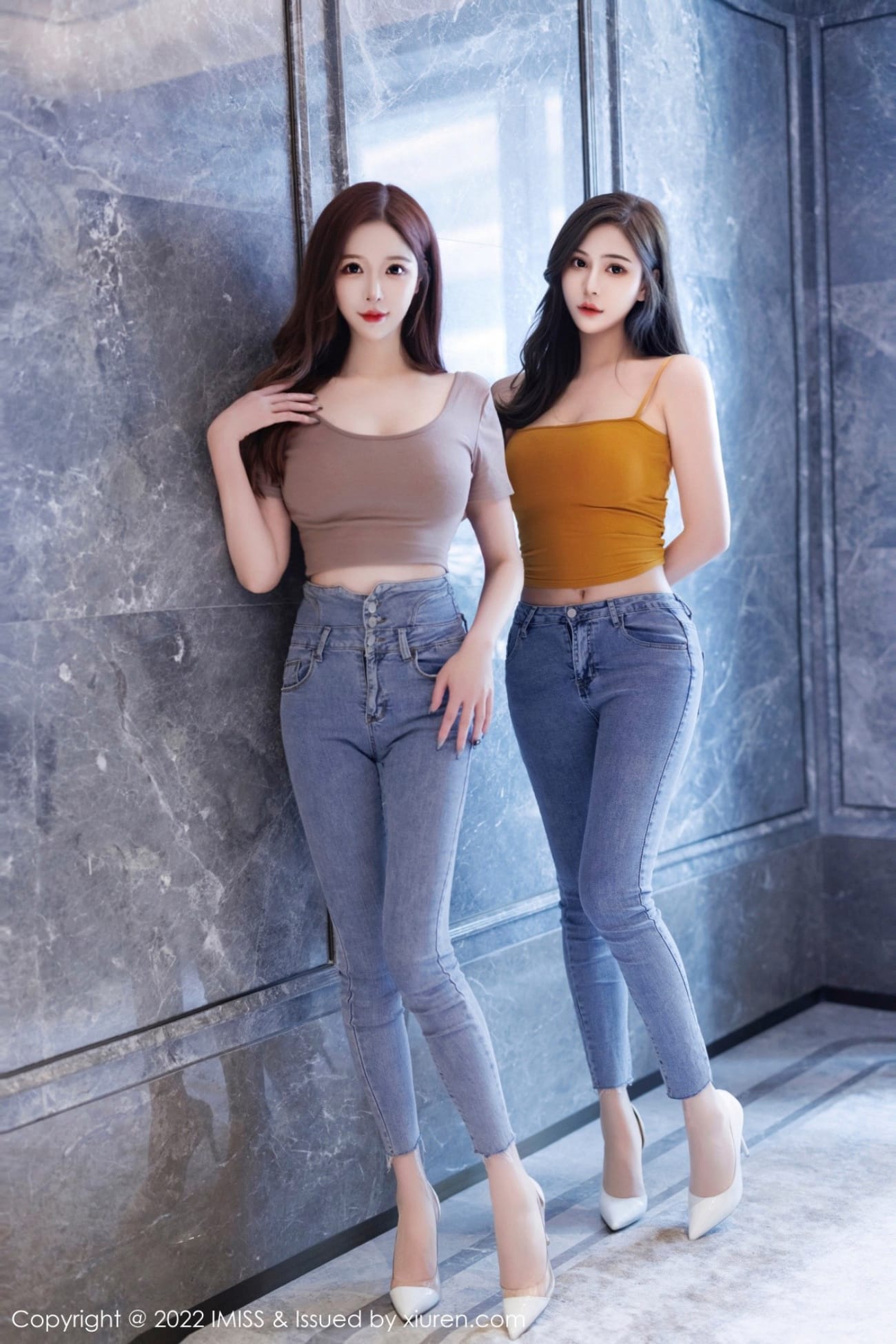 IMISS爱蜜社姐妹花Lavinia肉肉&LindaLinda小蛮腰紧身裤合集写真