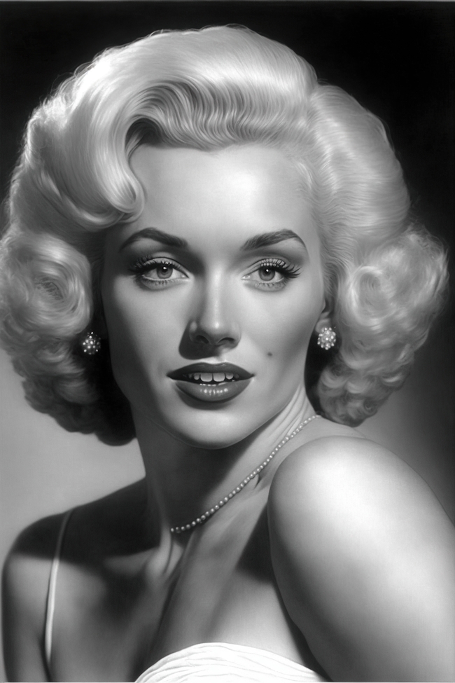 欧美时尚黑白风性感美女图片