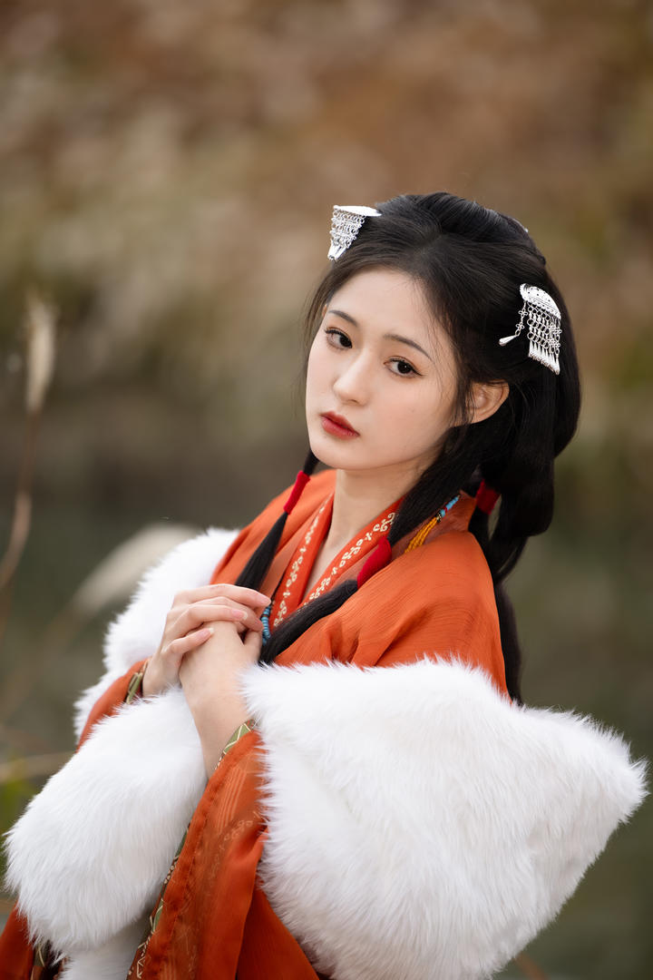 超高清养眼古风美人可可西里大但人文艺术