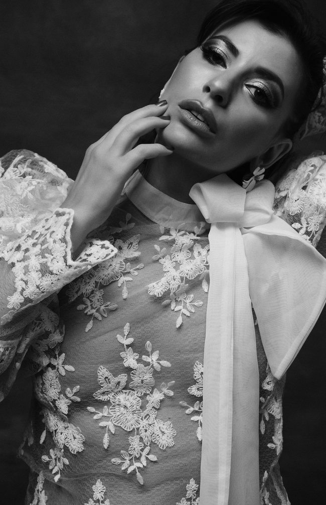 极致性感蕾丝透视装美女人像摄影图片