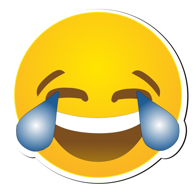 黄色笑哭QQ表情图片
