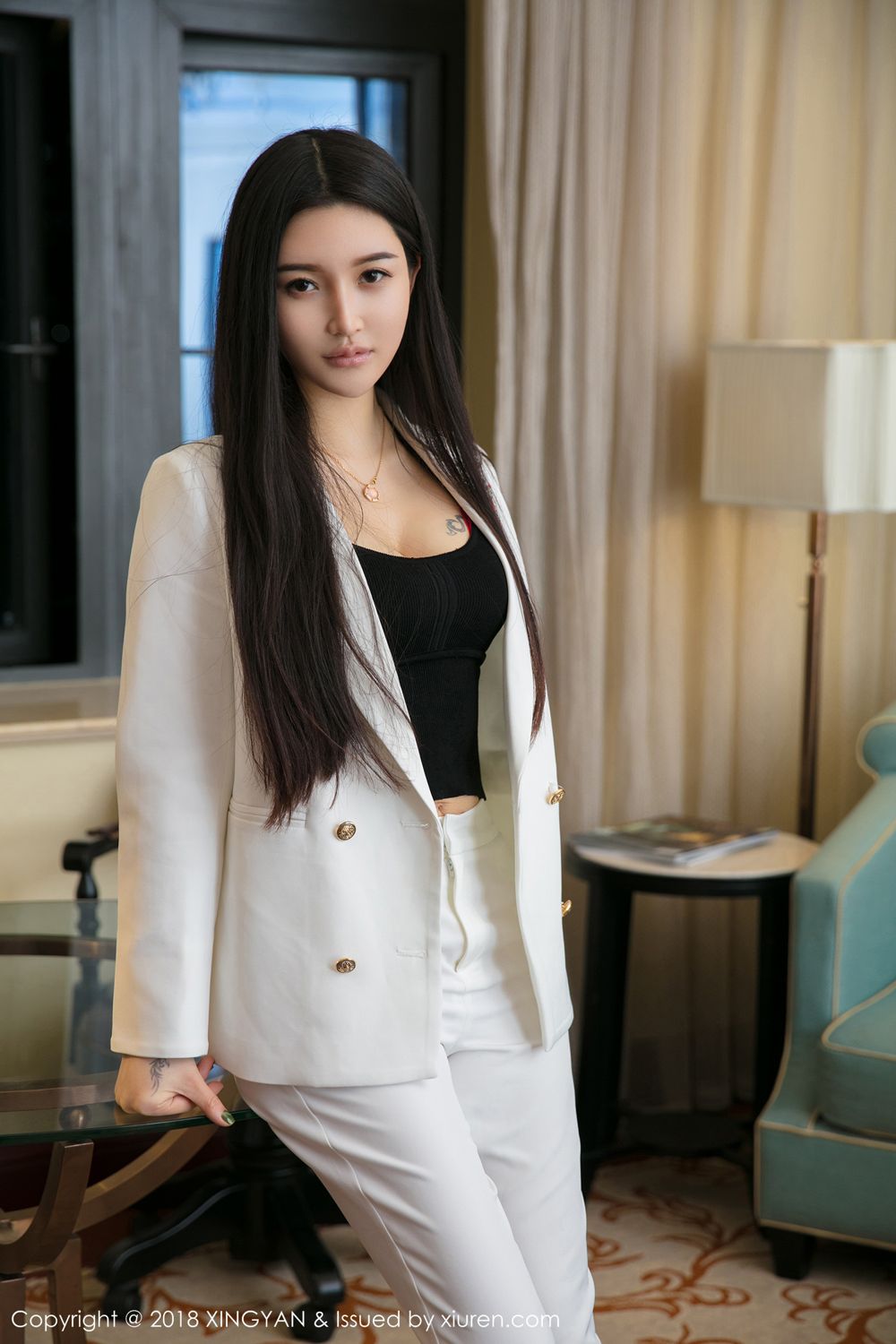 星颜社新人模特李柯颖气质美腿职场女性OL端庄优雅