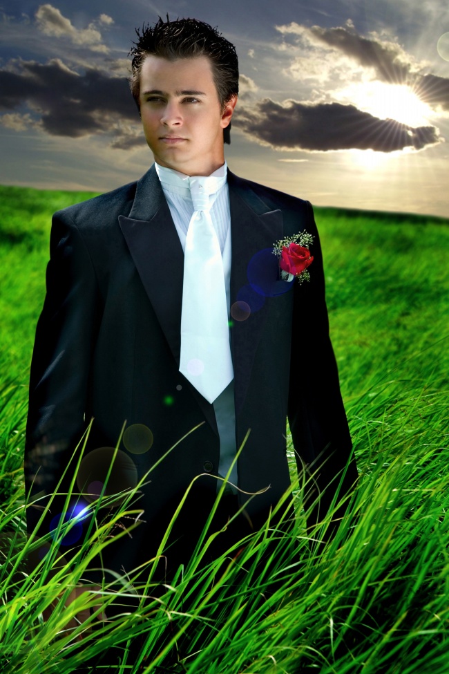 欧美新郎帅哥图片