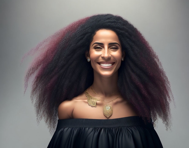 欧美蓬松长发性感美女图片