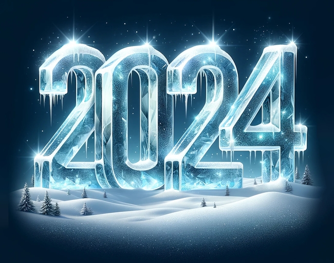 2024年元旦数字设计图片