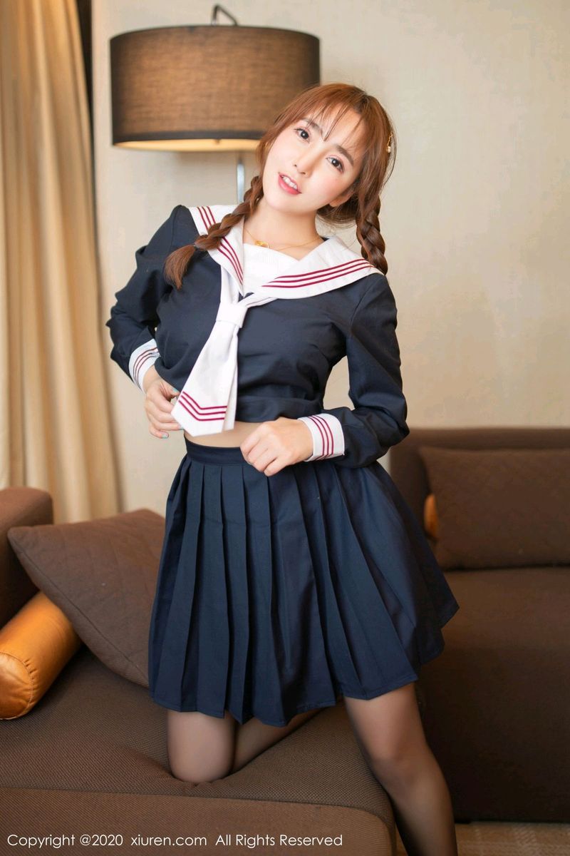 秀人网美女模特陶喜乐lele学生制服性感内衣主题乌镇旅拍