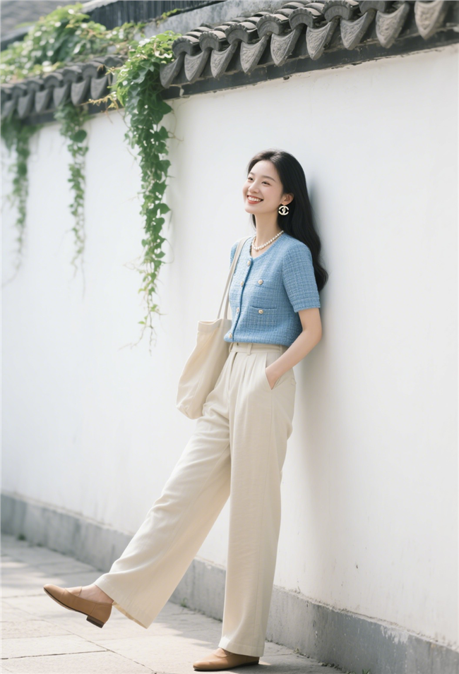 江南小院小香风美女写真摄影图片