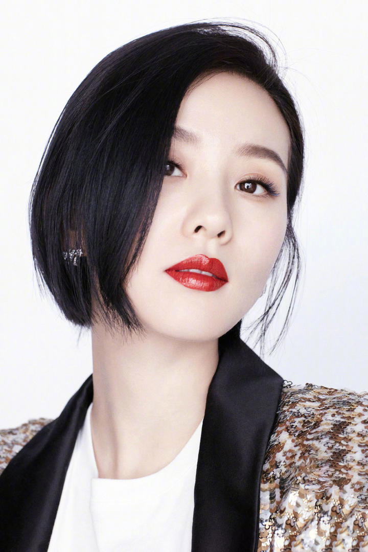 中国时尚短发美女明星刘诗诗高清写真图片