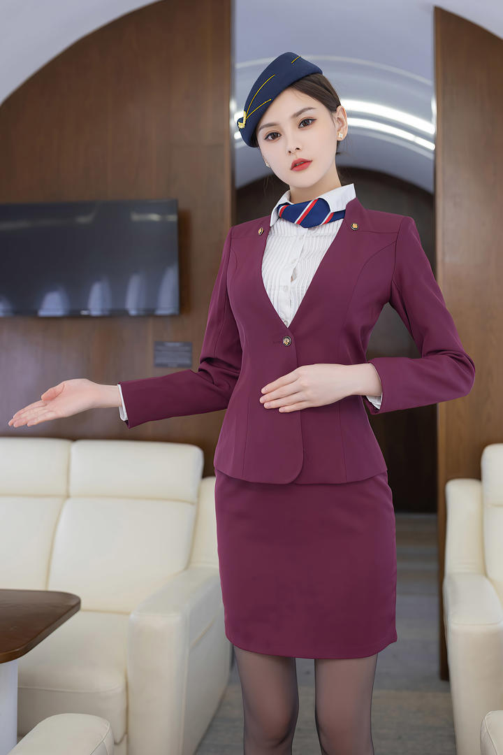 蓝天航空公司的极品空姐王心怡高清精品写真套图