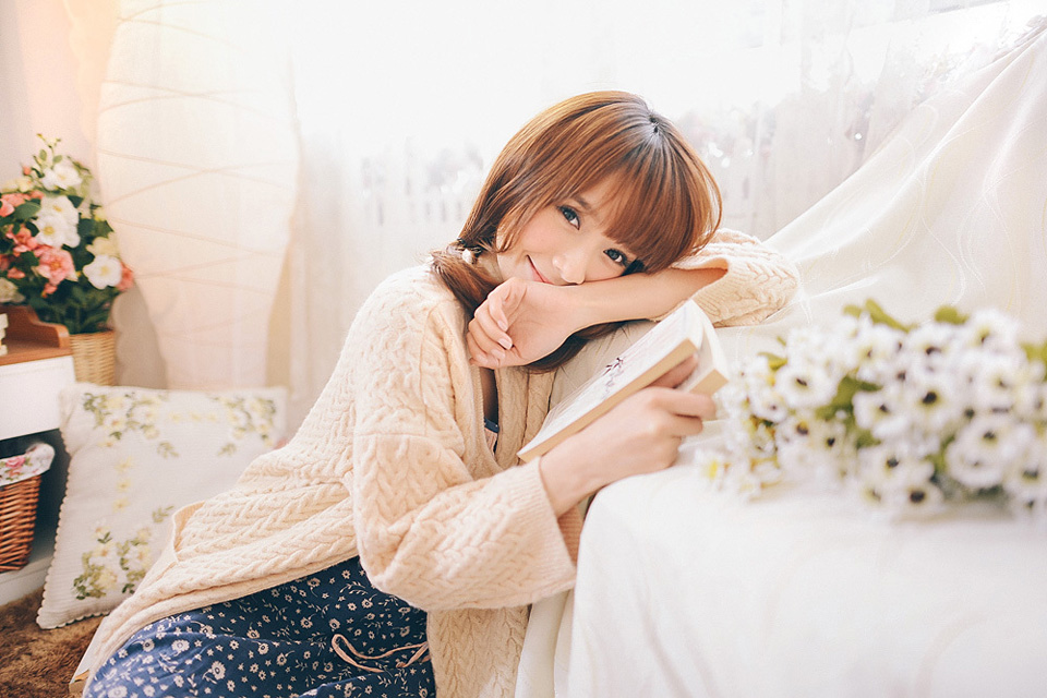 甜美田园美少女唯美写真