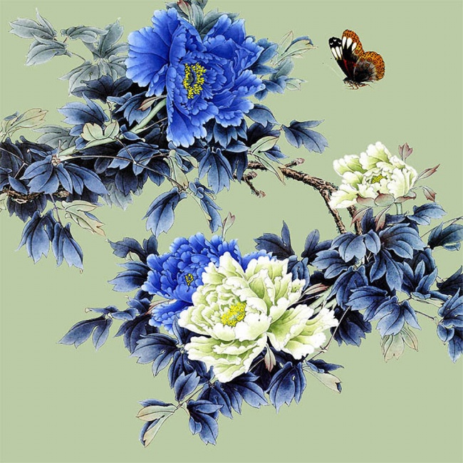 写意牡丹花图片