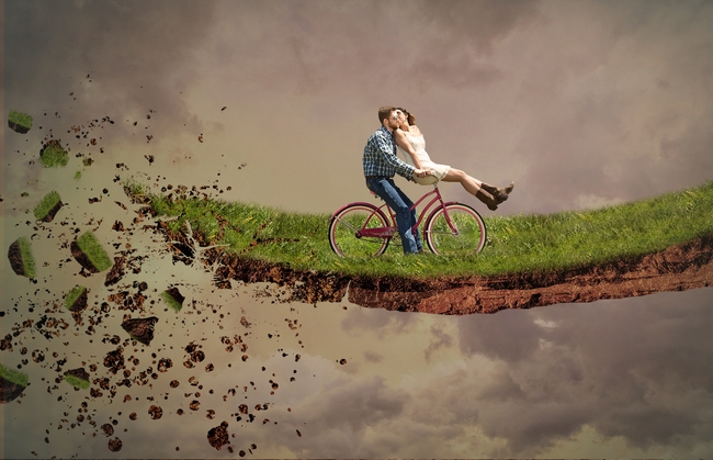 创意单车情侣图片摄影