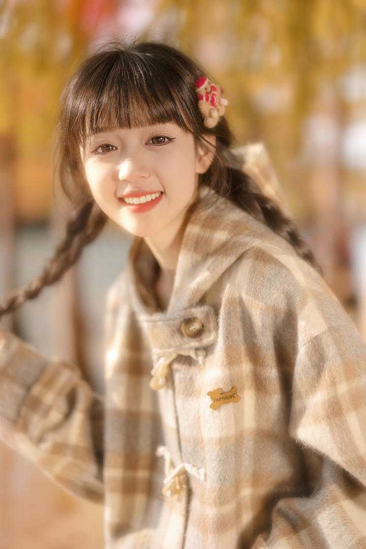 双马尾小美女主播图片