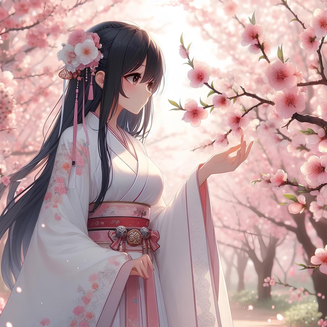 古风动漫美女插画设计图片