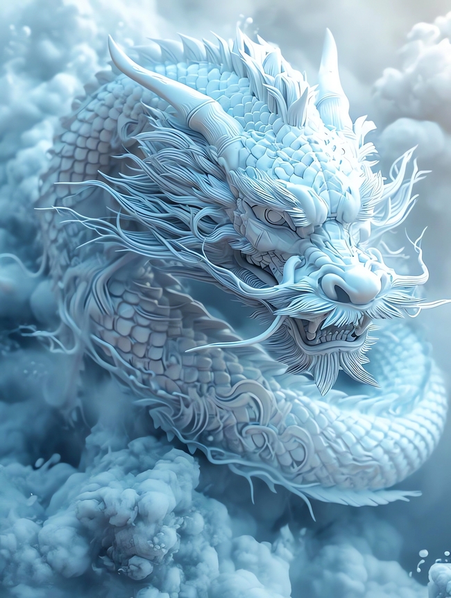腾云驾雾龙图案设计图片