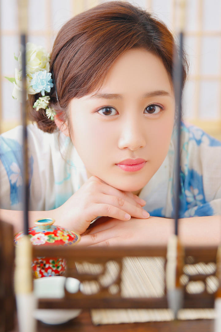 唯美日本清纯和服美女特写壁纸图片大全