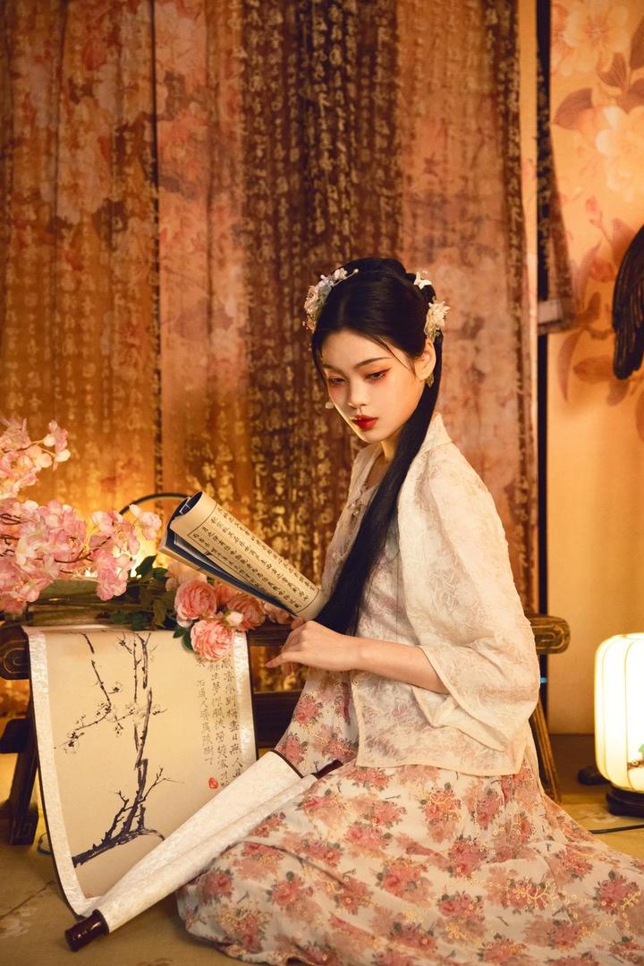 读书的大家闺秀古装美女古风图片