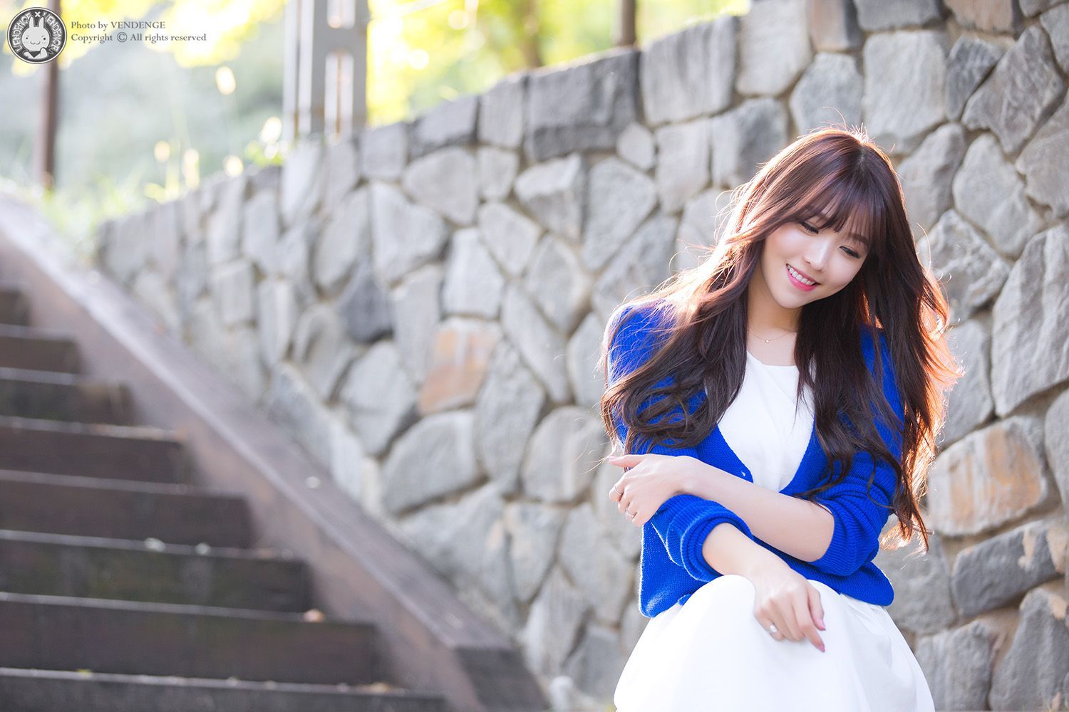 韩国性感女神李恩慧白色长裙修长身材如花貌美私房套图