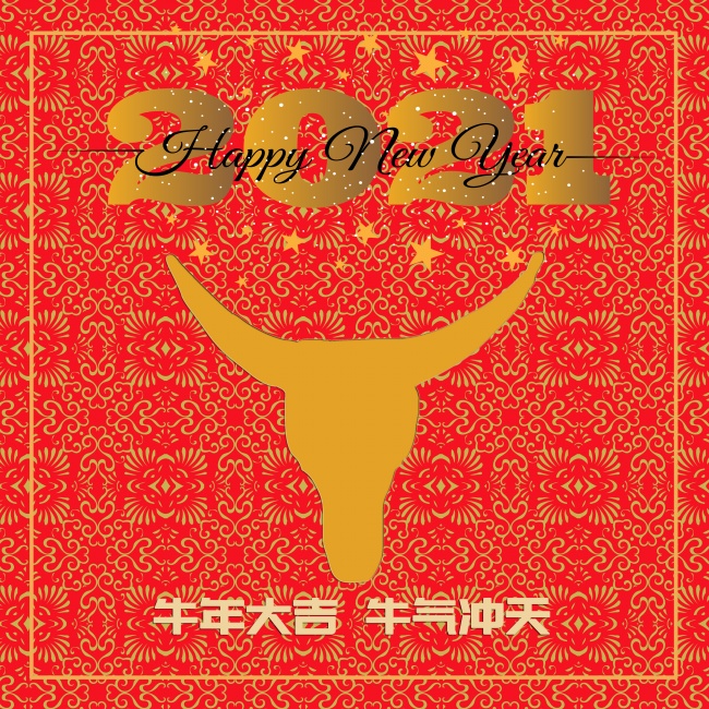 牛年春节图片
