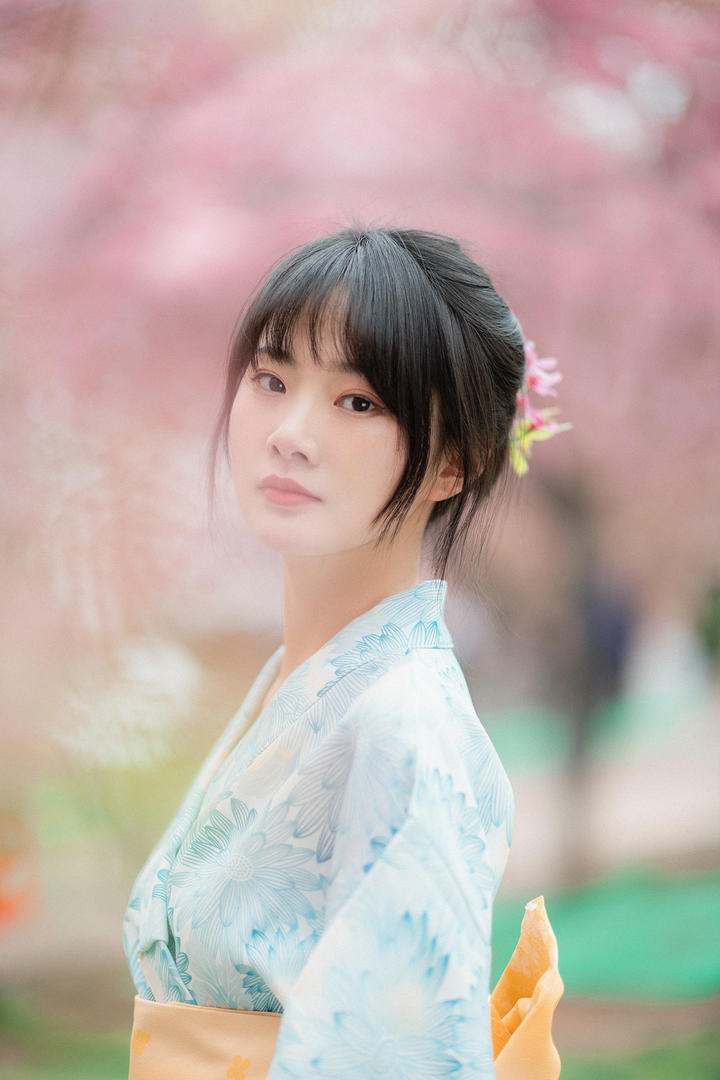 超清唯美日本和服少女清纯艺术照图片