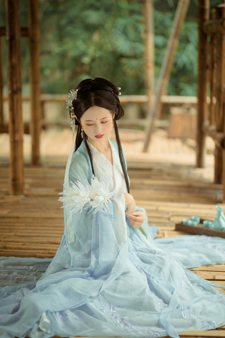 唯美清纯古风美女头像写真图片