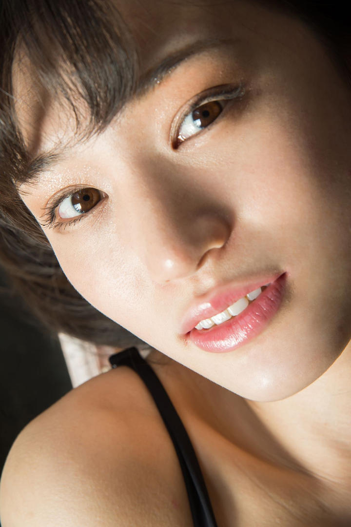 超清日本模特脸部特写图片