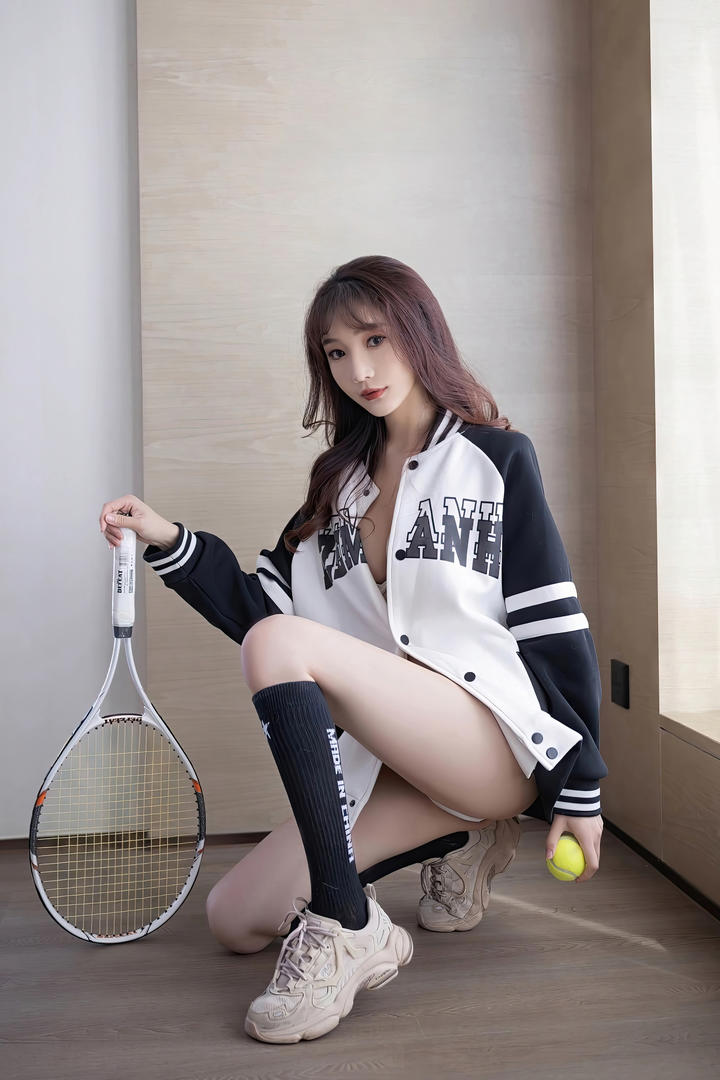 性感网球宝贝陆萱萱国模精品写真图片