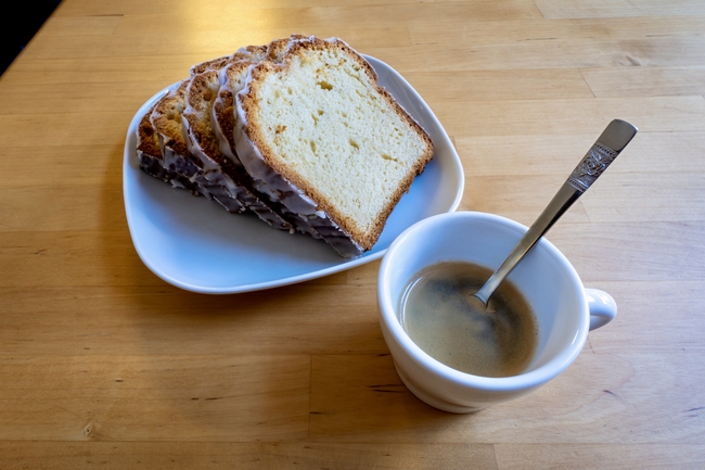 早餐咖啡面包吐司片摄影图片