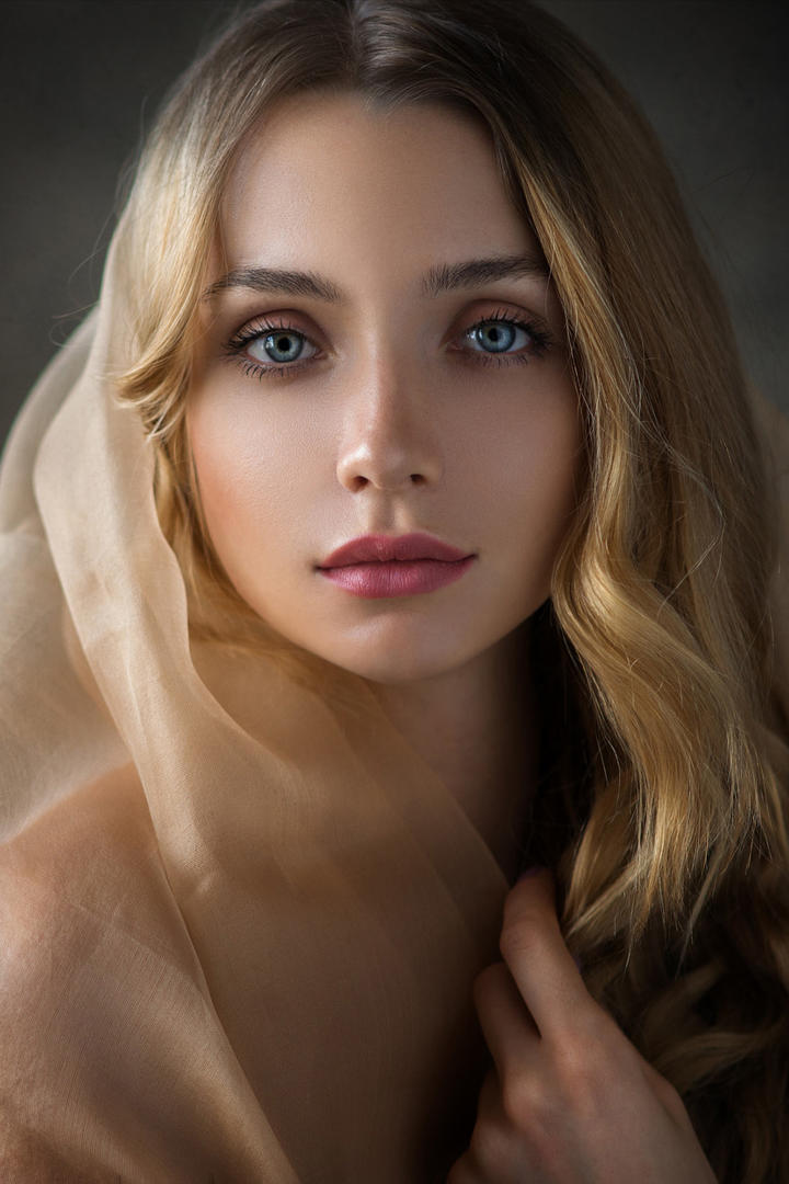 漂亮的欧美女生肖像摄影图片