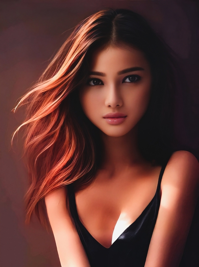 欧美深V小吊带性感美女图片