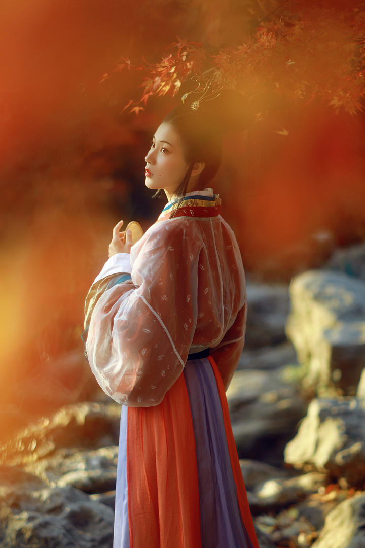 中国古装美女背影艺术照图片大全