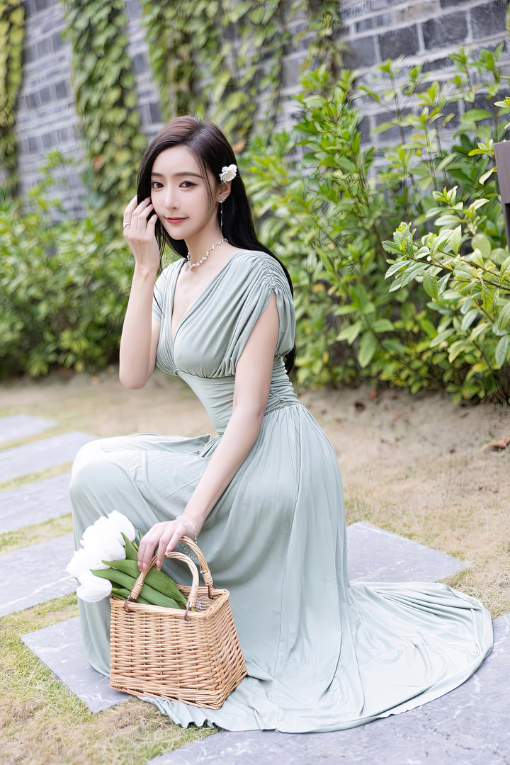 metart精品嫩模asspics王馨瑶提着花篮高清写真图片