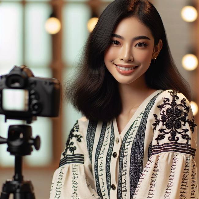 温婉气质淡淡微笑美女写真图片