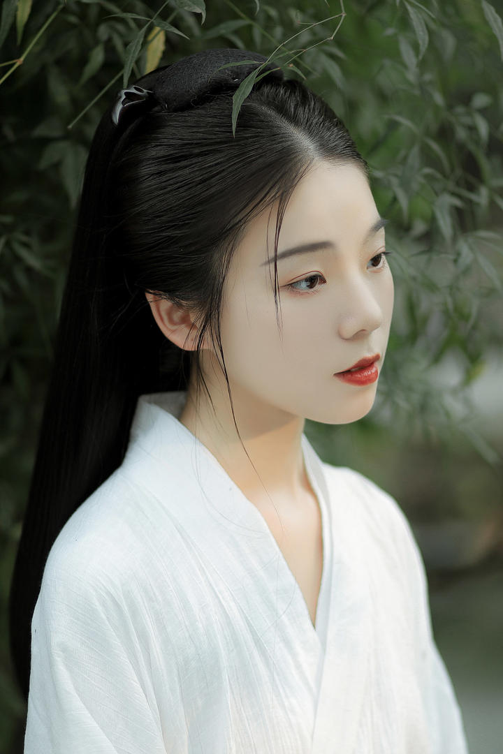 极品颜值的清纯古装美女汉服艺术写真头像图片大全