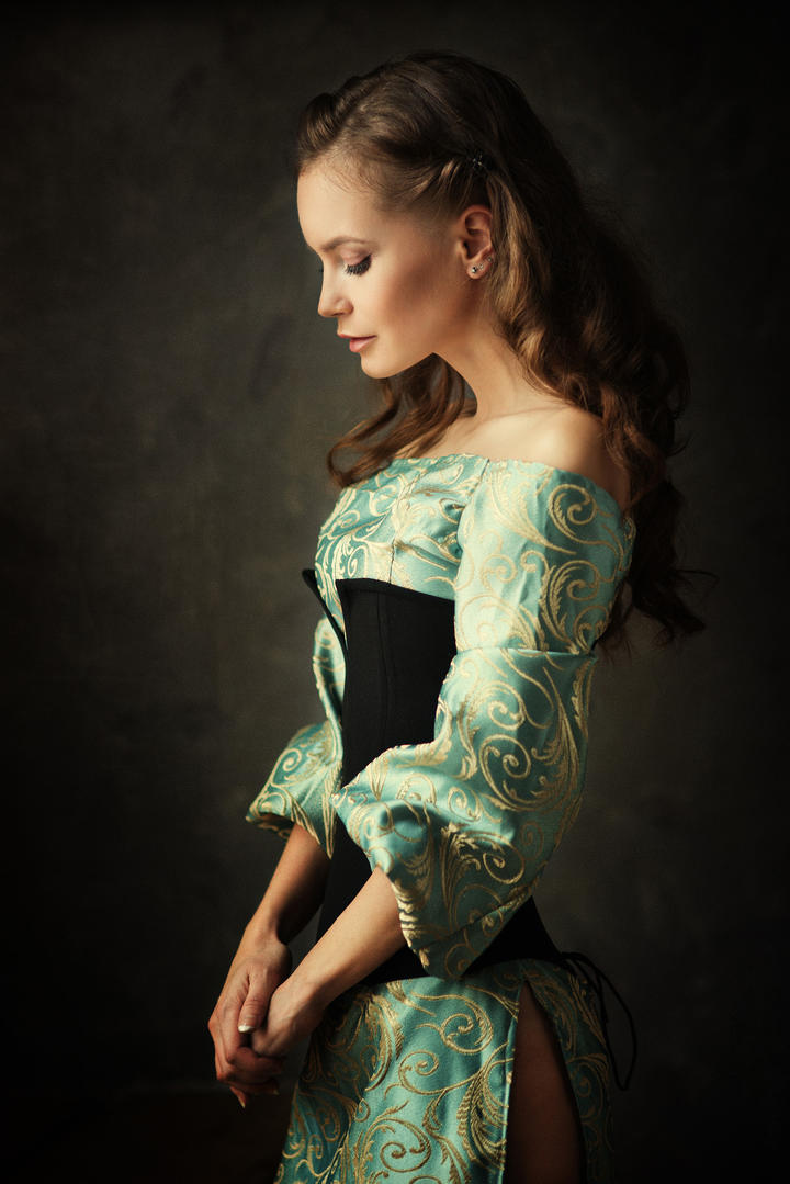 欧美气质美女肖像艺术写真图片