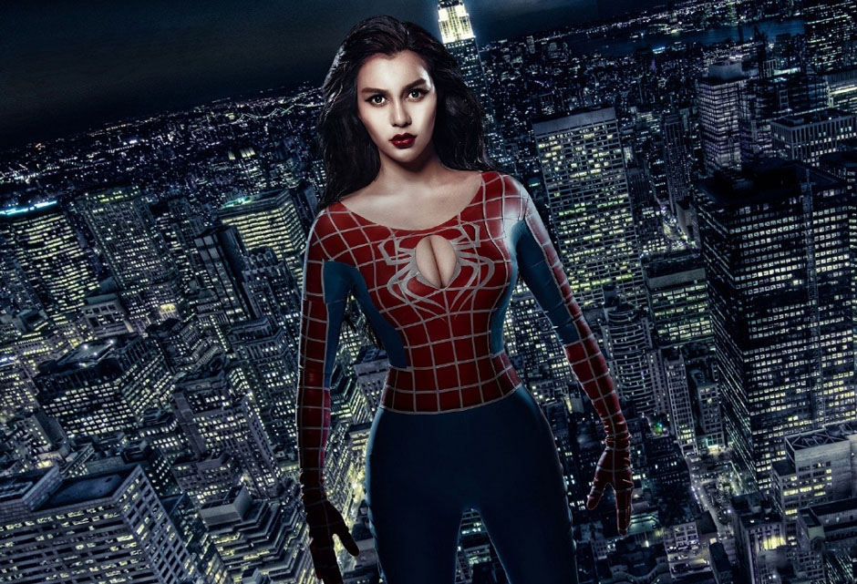 苏梓玲变女蜘蛛侠火辣性感