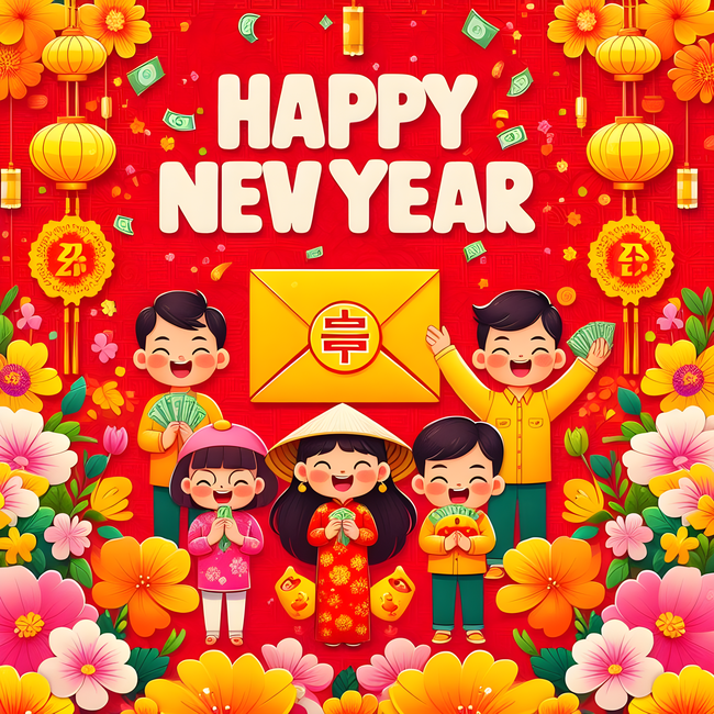 2024年新年春节拜年图片素材