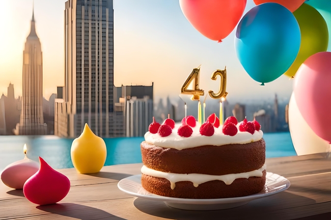 巧克力双层奶油生日蛋糕图片